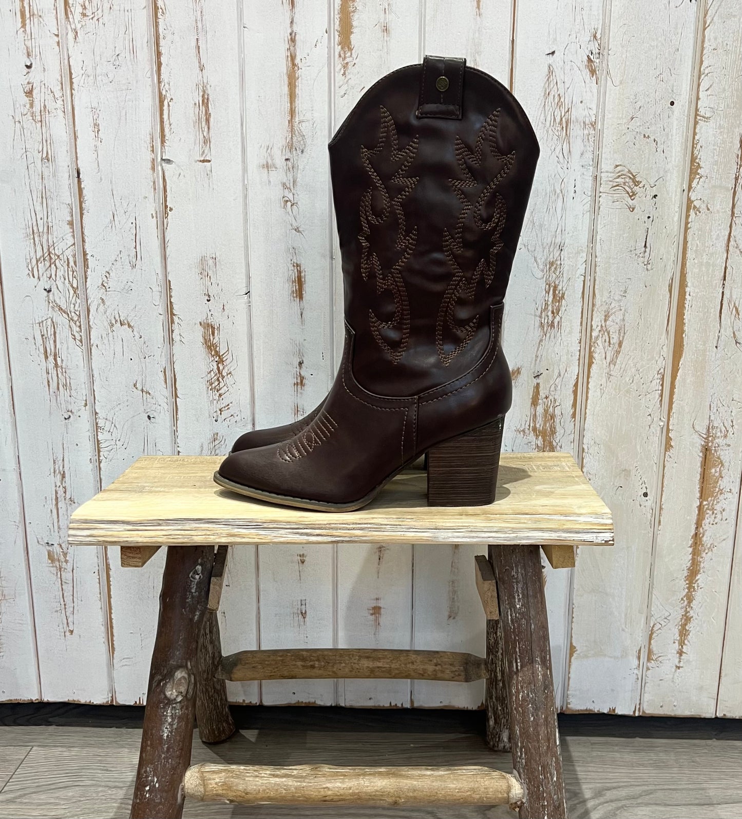 Botas Cowboy Marrón Chocolate